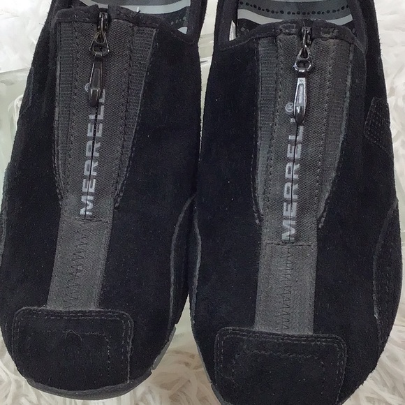 Merrell black suede Barrado slip on sneakers 7 - Picture 2 of 9